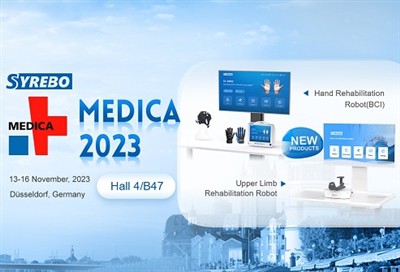 Novi rehabilitacijski roboti Syrebo bodo prvič predstavljeni na sejmu MEDICA ...